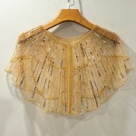 钉珠重工轻奢披肩女短款坎肩外贸亮片派对礼服珠片晚宴婚纱小外套