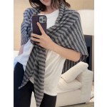 慵懒风三角围巾女秋冬保暖护颈围脖包芯纱针织纯色大披肩外搭