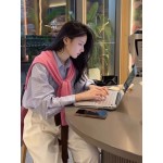 法式黑色针织披肩气质配吊带开衫cleanfit配饰轻奢小坎肩新品披风