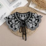 花边小披肩女斗篷夏季防晒配裙子蝴蝶结绑带假领子跨境厂家