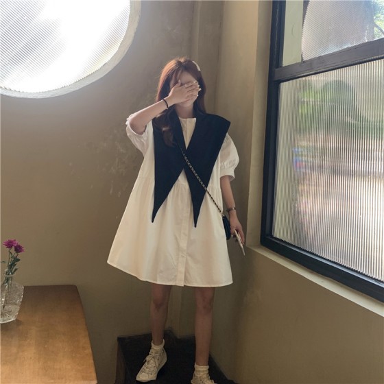 韩国女装新款网红百搭神器西装领三角披肩外搭装饰时尚宽松小坎肩