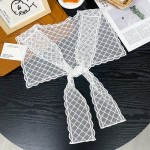 韩系氛围感蕾丝披肩小丝巾百搭头饰发带腰带多种搭配配饰 AL227