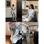 superniniyy 条纹针织披肩32%绵羊毛柔软松弛叠穿外搭斗篷披肩女