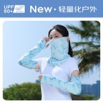 防晒护臂手套女士时尚夏季防紫外线骑行冰丝袖套运动手套开车冰袖
