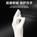 厂家白手套加厚检查文玩礼仪作业手套劳保盘珠纯棉白色园艺棉手套