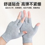 透气纯棉布露三指手套轻薄款男女工作干活吸汗防晒舒适开车漏二指