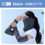 冰丝宽松防晒冰袖护手臂女夏季户外徒步登山骑行开车遮阳薄款袖套