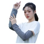 冰丝宽松防晒冰袖护手臂女夏季户外徒步登山骑行开车遮阳薄款袖套