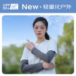 冰丝宽松防晒冰袖护手臂女夏季户外徒步登山骑行开车遮阳薄款袖套
