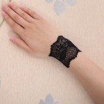 厂家直销夏季薄款短款弹力蕾丝护腕女遮疤纹身透气手腕套防晒手套