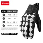 摩托车手套真皮透气骑行手套防摔带孔复古皮手套骑士手套夏季手套