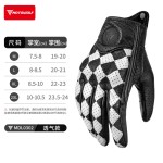 摩托车手套真皮透气骑行手套防摔带孔复古皮手套骑士手套夏季手套