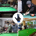 博顿厂家现货桌球手套 室内桌球配件露指防滑五色台球手套