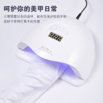美甲工具半截露指手套防紫外线防照光白色手套可水洗美甲专用工具
