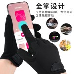 跨境触屏花园手套超纤防滑耐磨春夏季园艺种植修剪园林防护手套