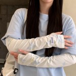 渐变蝴蝶冰丝防晒袖套可爱女防紫外线手套夏季骑行开车护手臂冰袖