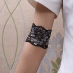 遮阳蕾丝防晒护肘手套女夏季护手臂套护腕胳膊遮挡纹身疤痕练瑜伽