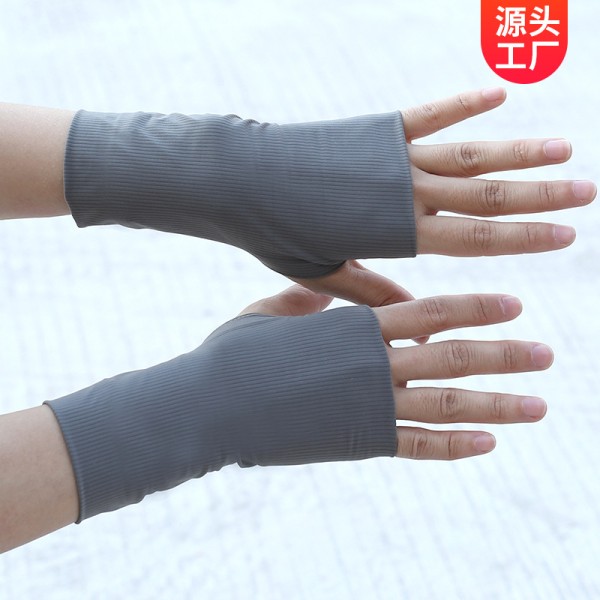 厂家直销半指手套假袖子男女防晒袖套短款薄款遮纹身护腕夏季