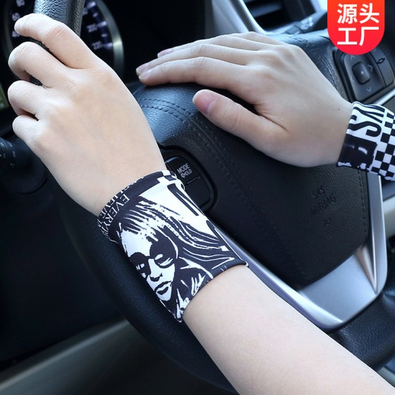 厂家直销夏季护腕男女防晒遮疤痕纹身假袖子弹力短款护手腕套批发