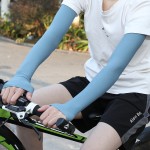 夏季冰丝防晒手袖女簿款护臂袖套男袖子手套情侣开车户外骑行套袖