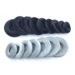 圆形50-110mm 55 65 70 75 80 90 100 105绒布耳机套 海绵套 耳罩