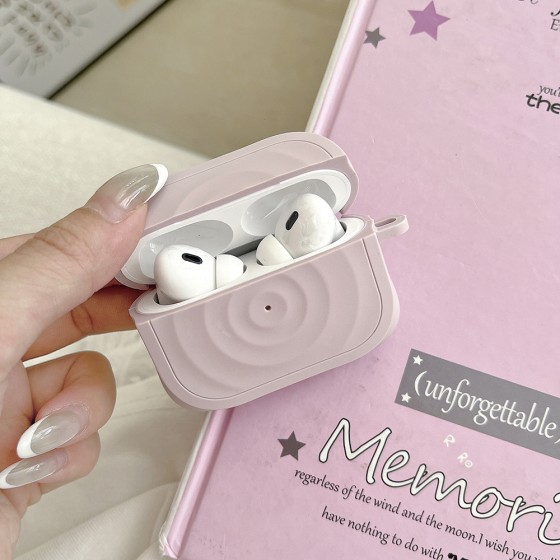 跨境适用AirpodsPro 2液态硅胶蓝牙耳机壳airpods4波漾耳机保护套