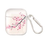 适用airpods1/2/3代pro2苹果蓝牙无线保护套耳机壳樱花树枝