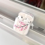 适用airpods1/2/3代pro2苹果蓝牙无线保护套耳机壳樱花树枝