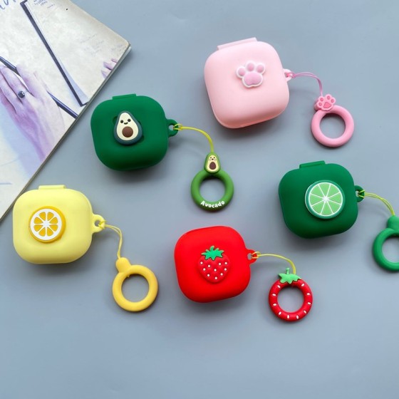 适用三星Galaxy buds4/4pro无线蓝牙耳机保护套牛油果pro硅胶软壳