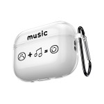 适用于AirPods 4Airpods1/2/3 苹果蓝牙耳机保护壳套音乐表情涂鸦