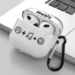 适用于AirPods 4Airpods1/2/3 苹果蓝牙耳机保护壳套音乐表情涂鸦