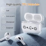 适用于AirPods 4Airpods1/2/3 苹果蓝牙耳机保护壳套音乐表情涂鸦
