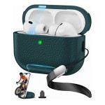 荔枝纹Airpods pro3上下盖磁吸保护套4代pro苹果支架蓝牙耳机壳
