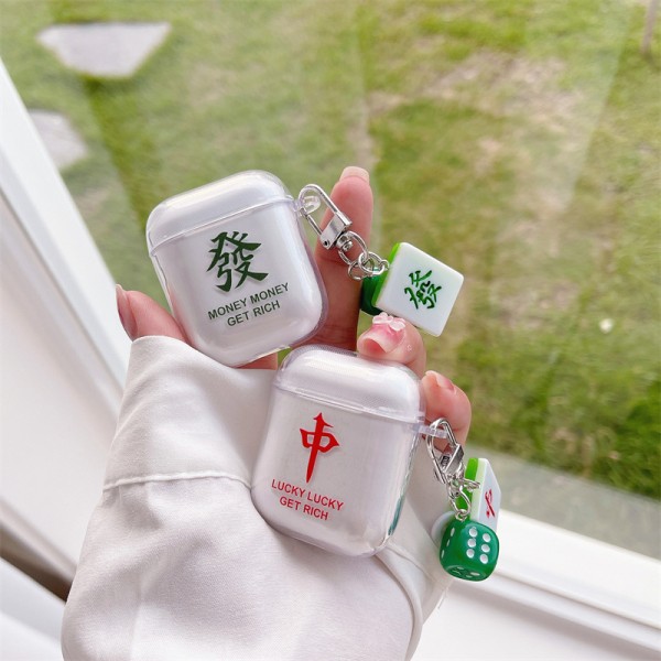 中国风红中發适用airpods pro3代保护套4代pro2代苹果蓝牙耳机壳