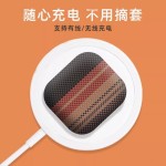适用苹果airpodspro3代蓝牙耳机套airpods4代碳纤维纹磨砂保护壳