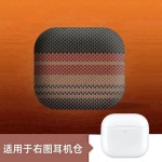 适用苹果airpodspro3代蓝牙耳机套airpods4代碳纤维纹磨砂保护壳