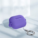 适用airpods pro3保护套锁扣支架二代4代pro2苹果蓝牙耳机壳简约