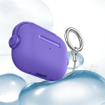 适用airpods pro3保护套锁扣支架二代4代pro2苹果蓝牙耳机壳简约