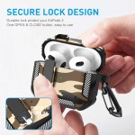 适用airpodspro3保护套新款苹果4代耳机壳airpods4迷彩耳机保护套