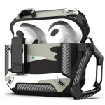 适用airpodspro3保护套新款苹果4代耳机壳airpods4迷彩耳机保护套