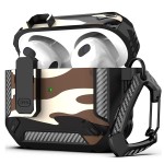 适用airpodspro3保护套新款苹果4代耳机壳airpods4迷彩耳机保护套