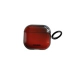 小众ins黑红渐变适用airpods4代保护套二代3代pro2苹果蓝牙耳机壳