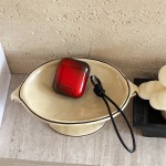 小众ins黑红渐变适用airpods4代保护套二代3代pro2苹果蓝牙耳机壳