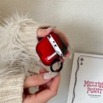 小众ins黑红渐变适用airpods4代保护套二代3代pro2苹果蓝牙耳机壳
