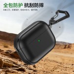 新款简约皮纹适用airpods pro3代保护套4代pro2代苹果蓝牙耳机壳