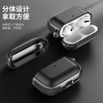 新款简约皮纹适用airpods pro3代保护套4代pro2代苹果蓝牙耳机壳