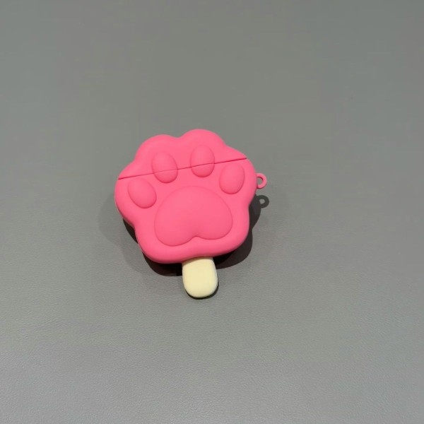 可爱猫爪棒棒糖AirPods pro3苹果蓝牙耳机壳2/4代卡通保护套适用
