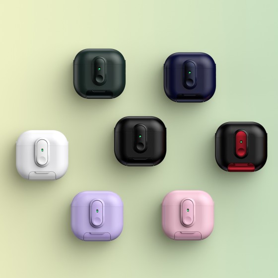 适用连体airpods4保护套pro2耳机壳保护壳苹果无线蓝牙4代耳机