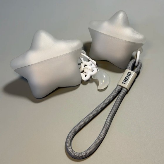 夜光透灰星星适用airpods4代保护套苹果pro2/3代蓝牙耳机硅胶软壳
