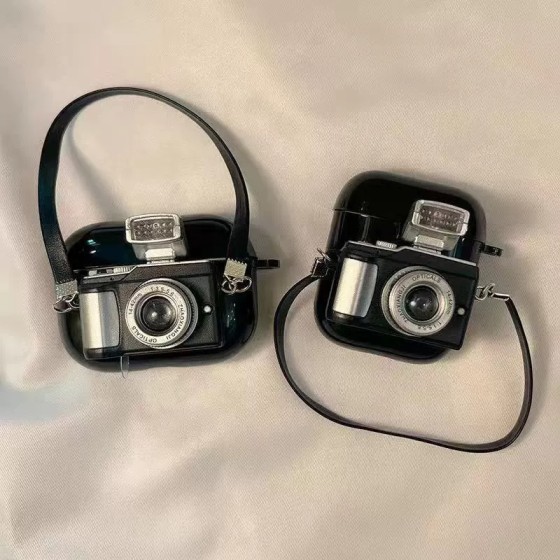 复古相机耳机壳适用苹果airpods pro3代5代个性2创意耳机4保护套